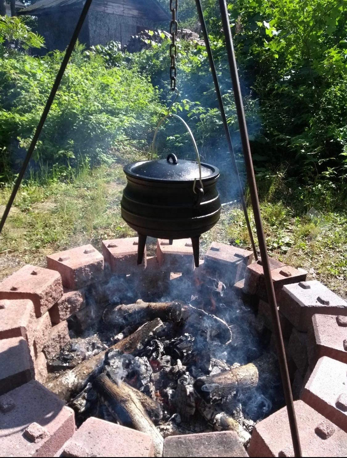 High Quality South Africa 3 Leg Cast Iron Pot Cast iron Potjie Pot with Three Legs Cauldron