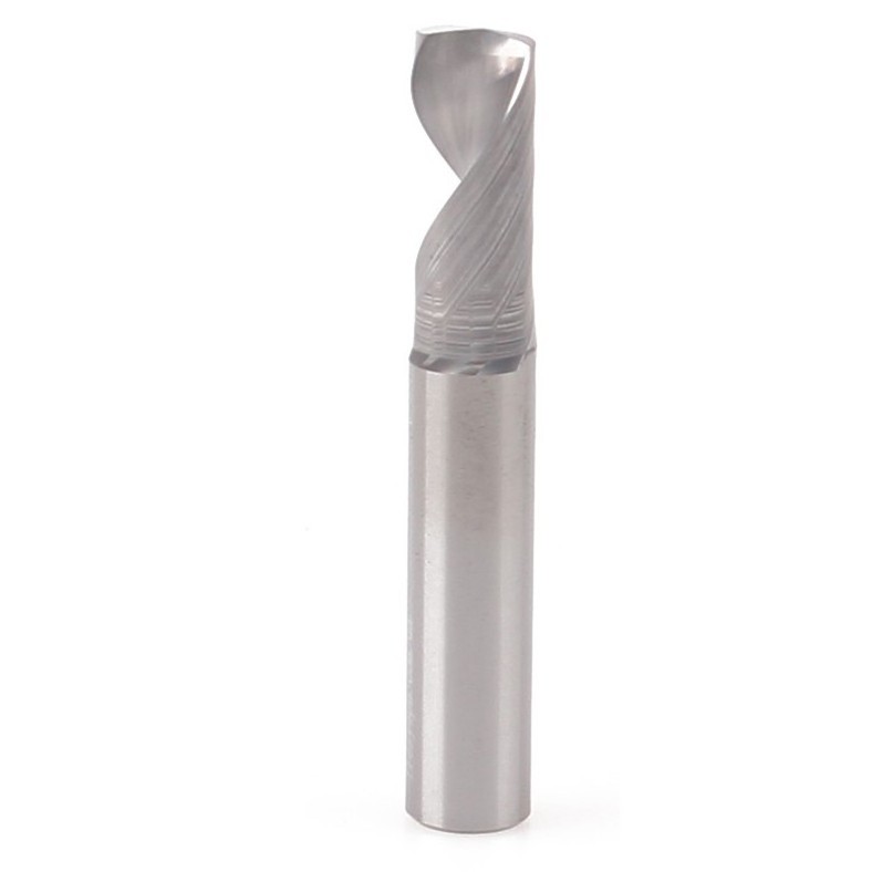 HRC 55 Single flute Down cut end mill for Acrylic, plastic, wood, foam and aluminum cutting