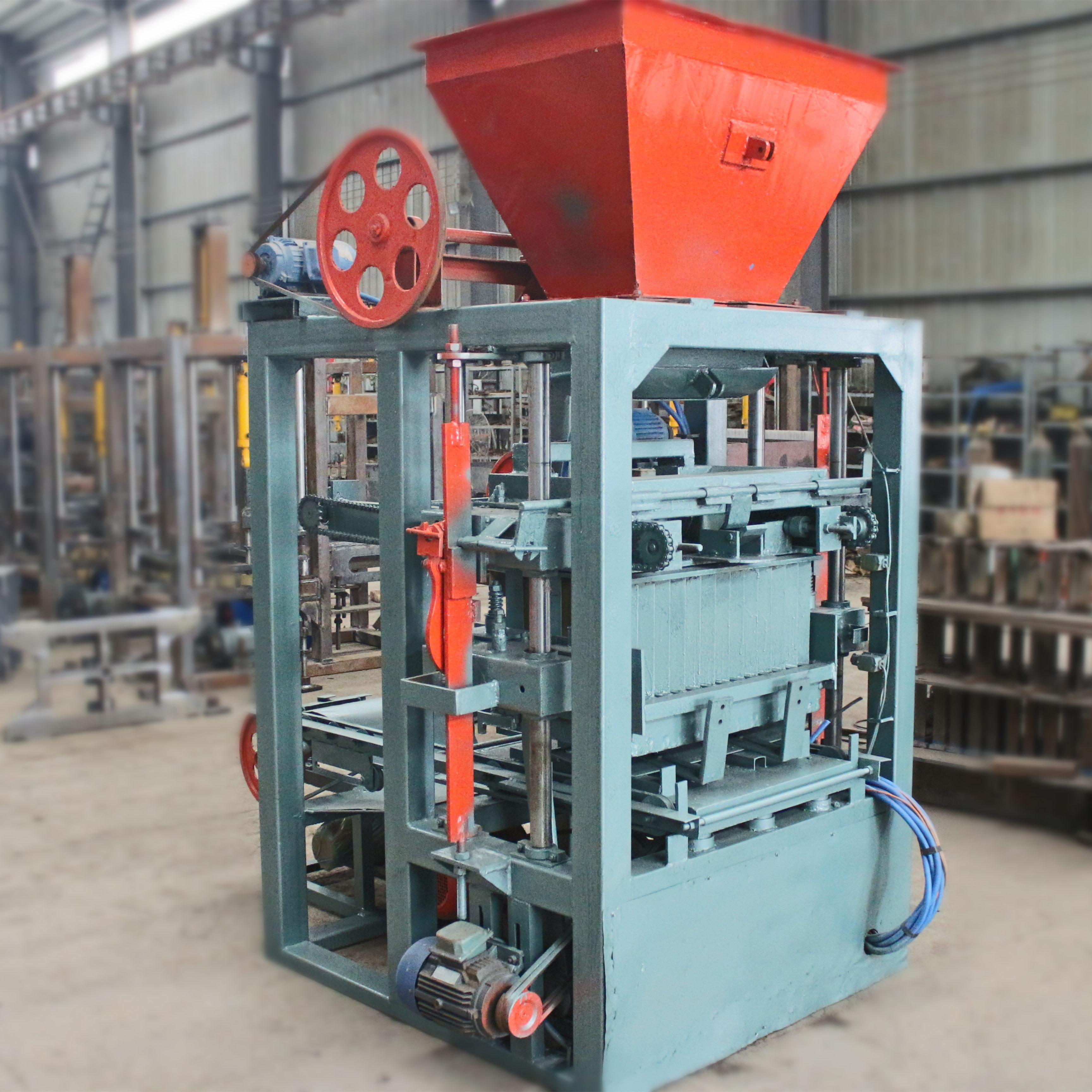 Manual Clay Interlocking Block Making Brick Machine Machinery With QMJ4-26 Wholesale Price