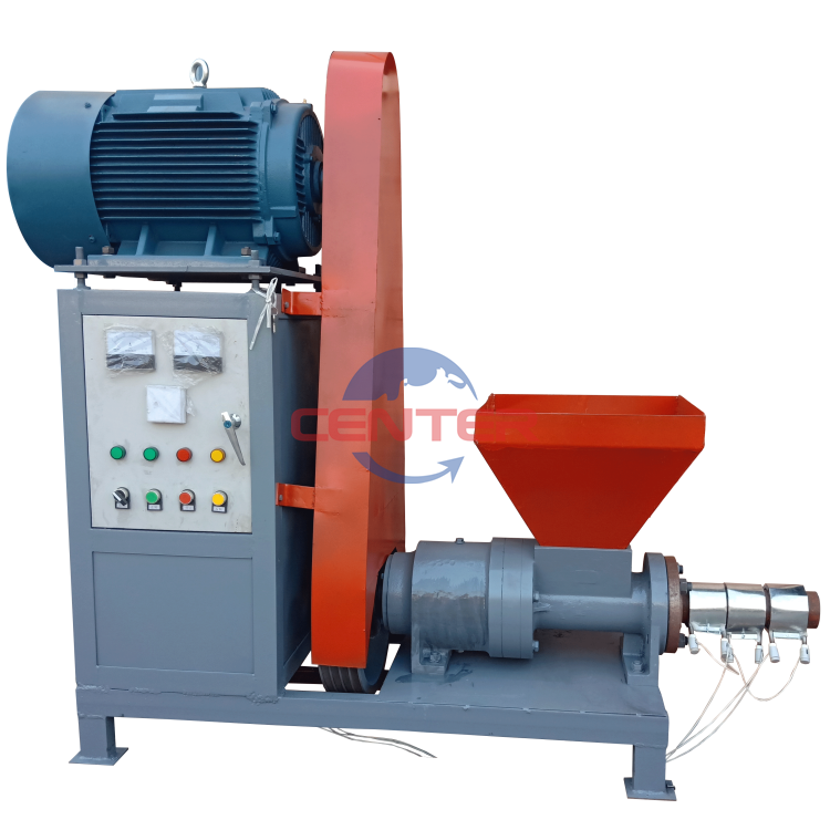 Small Mini  Sawdust  Wheat Straw Biomass Extrude Press Charcoal Briquette  Making Machine Price For Cooking