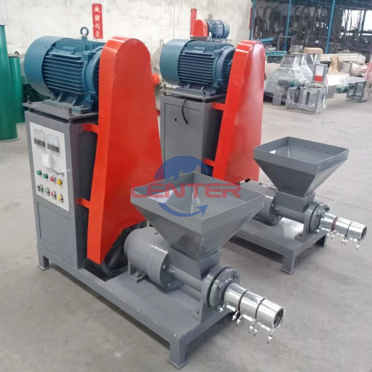 Small Mini  Sawdust  Wheat Straw Biomass Extrude Press Charcoal Briquette  Making Machine Price For Cooking