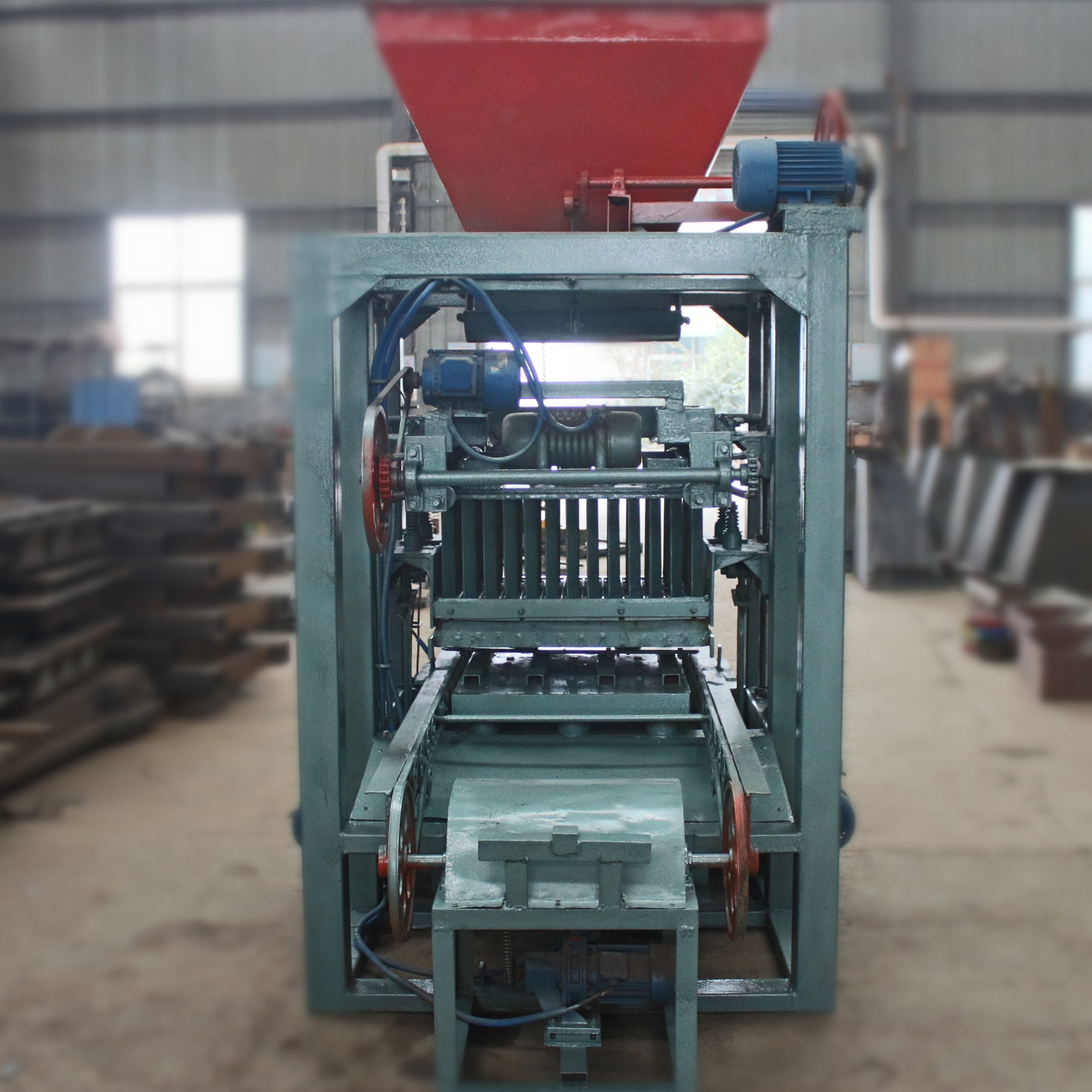 Manual Clay Interlocking Block Making Brick Machine Machinery With QMJ4-26 Wholesale Price