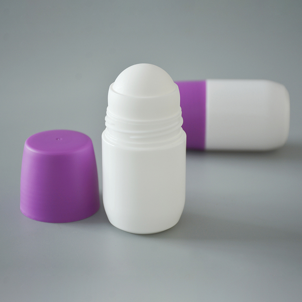 60ml plastic roll on perfume bottle empty deodorant container cosmetic refilled roller ball on bottle