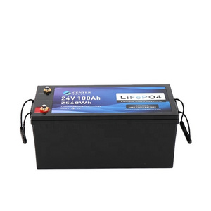 Maintenance free 24 volt 200ah 100ah lithium-ion marine solar storage deep cycle 32650 lithium ion 24v lifepo4 battery pack