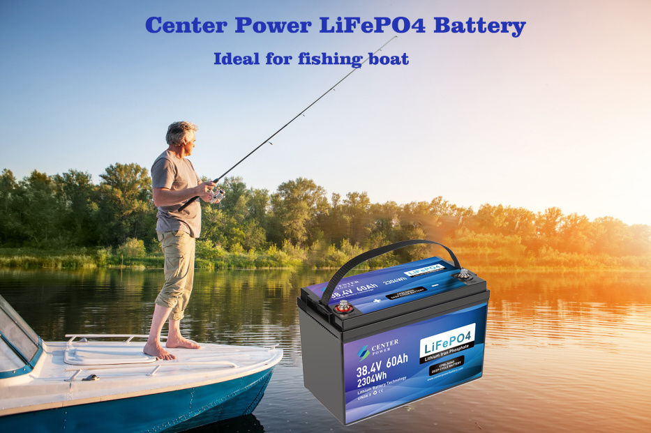 CP3660 BT monitor 36 volt 60ah fishing boat waterproof group 31 deep cycle 36v lithium marine battery