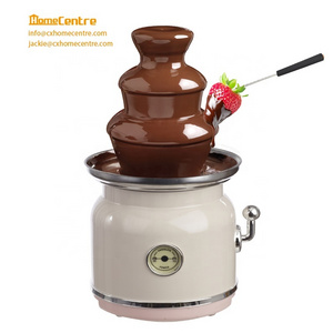 3 Tier 650ml Electric 90W 807C Chocolate Fondue Fountain