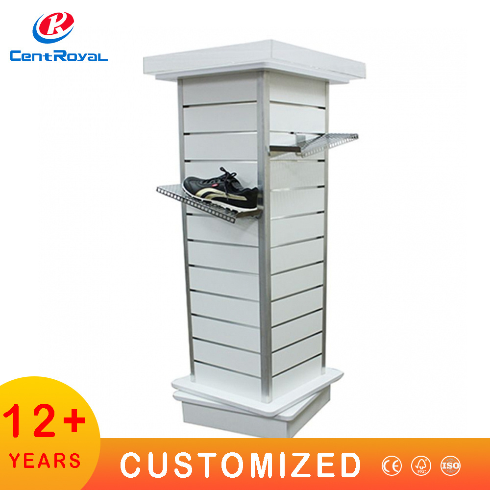 Men Sport Shop Design Display Rack Wall Shelf Sport Shop Slipper Sandal Shelf Custom Clothing Fitness Store Sneaker Shoe Display