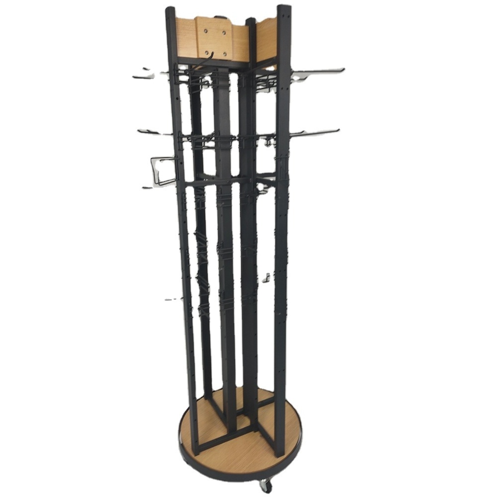 Customized Supermarket display stand Hanging Bag Rack Wholesale Handbag Showroom Display Stand