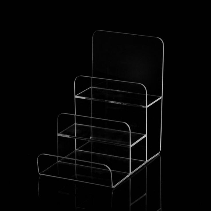 Three-layer Multi table Counter acrylic purse display stand wallet clutch bag display Rack Shop Racking Jewelry Display Riser