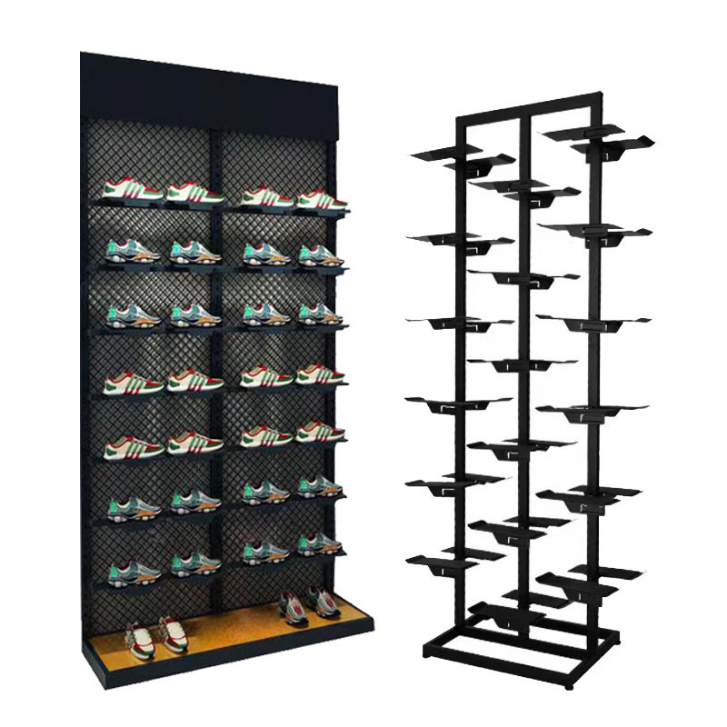 Custom Retail Shop Sandals Sports Slipper Racks for Store Shoe Display Stands Shoes Floor Stand Sneaker Display Shoe Display