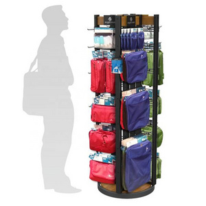 Customized Supermarket display stand Hanging Bag Rack Wholesale Handbag Showroom Display Stand