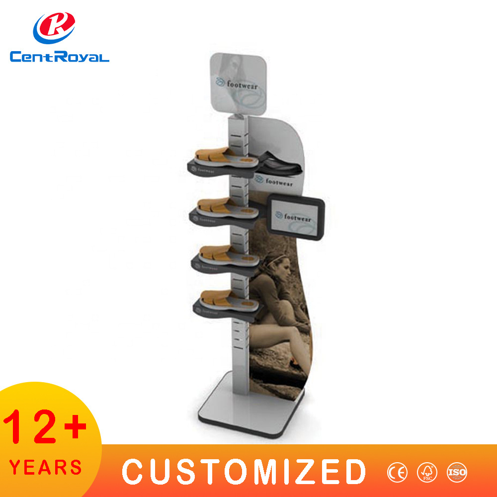 Custom Shoe Racks for Store Retail Shoe Display Rack Display Stands Metal Display Rack Wire for Shoe Store Wholesale Standee