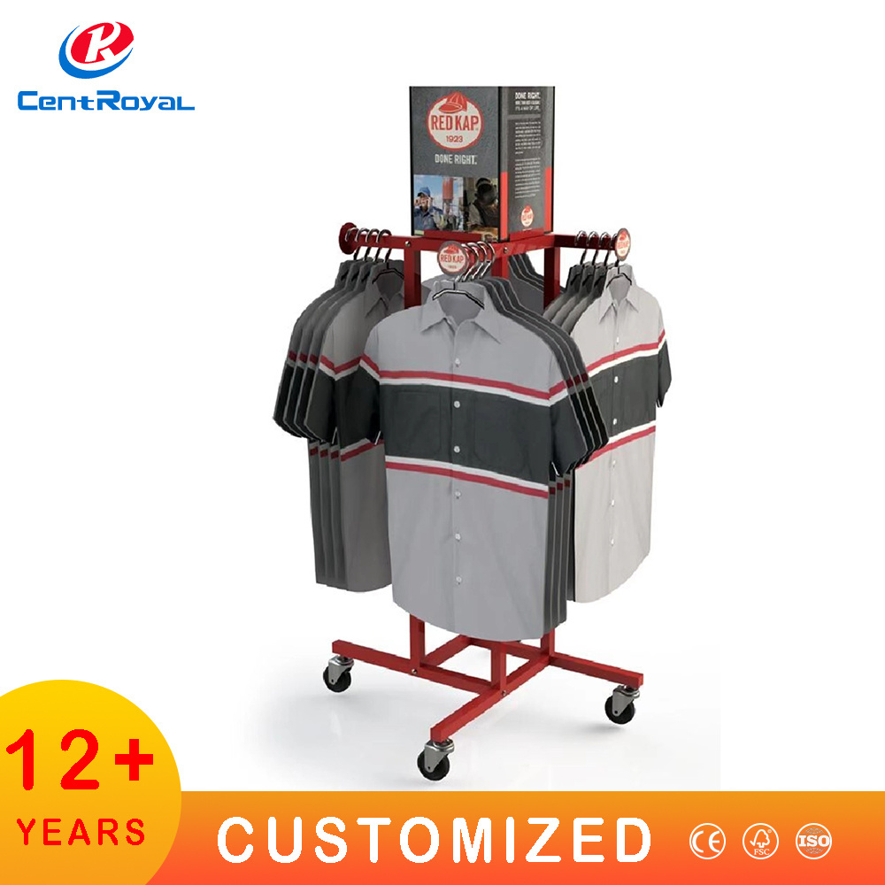 Custom Clothing Displays Golf Bag Storage Stand Rack for Bag Golf club Shelves Golf Bag Organizer T Shirt Clothes Display Rack