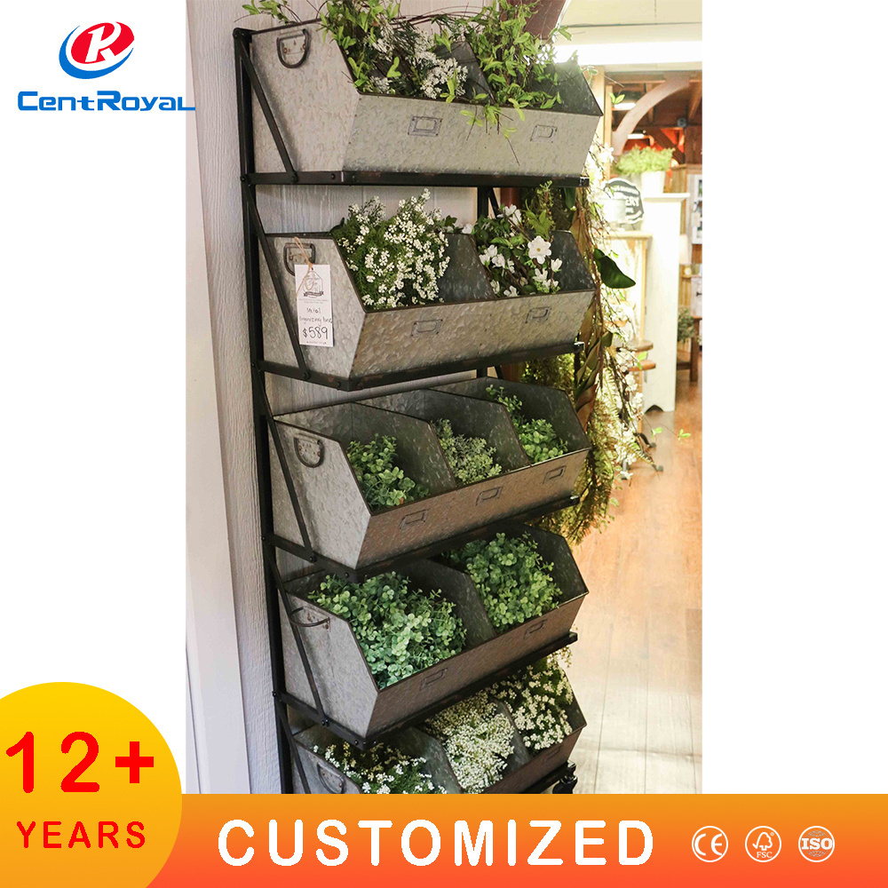 metal plant pot rack display stand Garden shelf Suitable for large flower pot rack display stand Indoor and outdoor flower stand