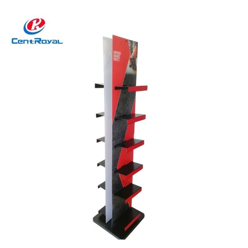 Custom Shoe Display Rack Shoe Store Shelves for Retail Shop Hanging Display Stand with Hooks Sneaker Display Racks Advertising