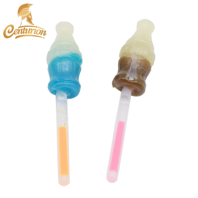 High Quality Energy Light Up Glow Stick Cola Bottle Lollipop 10g