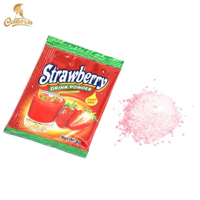 4g bag packaging various sweet fruit flavor instant drink powder