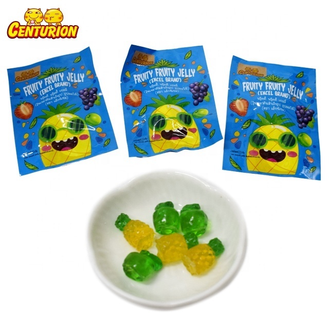 Wholesale 4D Mixed Flavor Cartoon Pineapple Dinosaur Sweet Soft Candy Pectin Candy Gummy