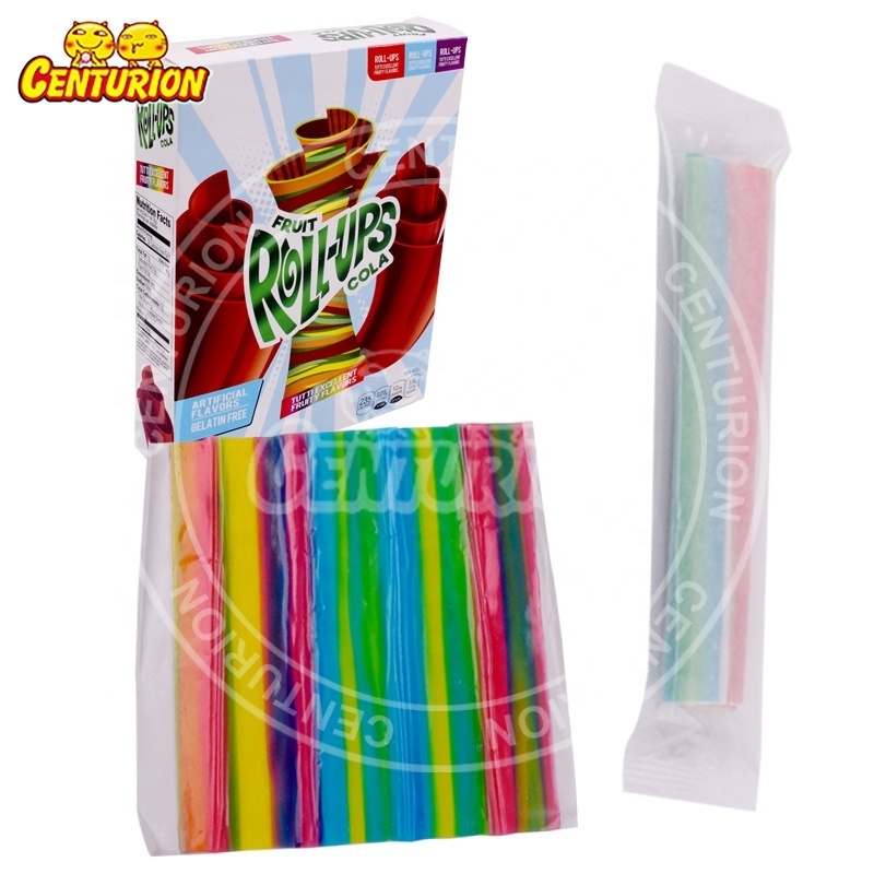 Custom popular jelly fruit roll ups gummy candy