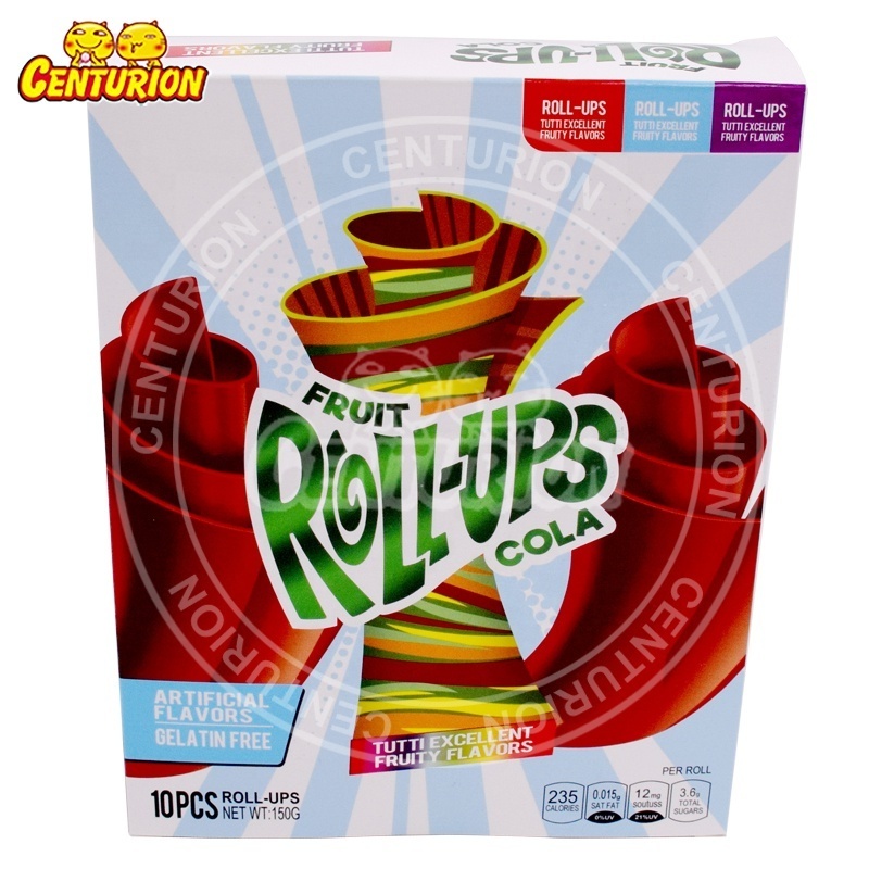 Custom popular jelly fruit roll ups gummy candy