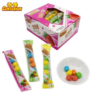 Customize strawberry flavor Candy Watermelon Shaped Chewing Gum Hollow Bubble Gum