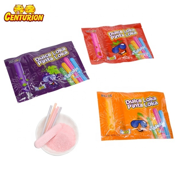 Halal 4 in1 Sword Shaped Pressed Candy Sour Powder Candy CC Stick Candy And Tattoo