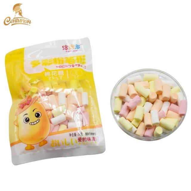 Halal Mini Chalk Shaped Soft Sweet multicolor Color Marshmallow