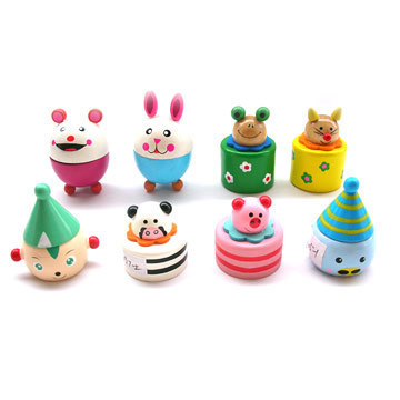 funny mini animal wooden children pencil sharpener for kids