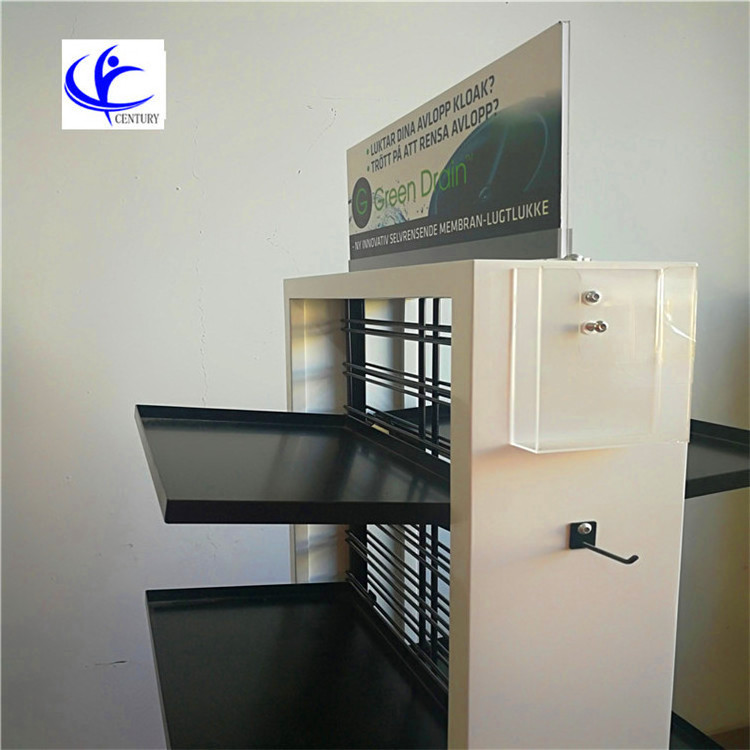 Custom floor metal shoe display stand clothing stand retail display racks wig or rug stand display