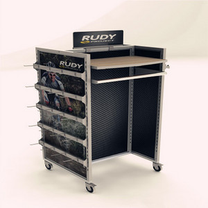 Shop supermarket shoe rack with umbrella holder floor socks rack mesh hanging retail happy socks floor sock metal display stand