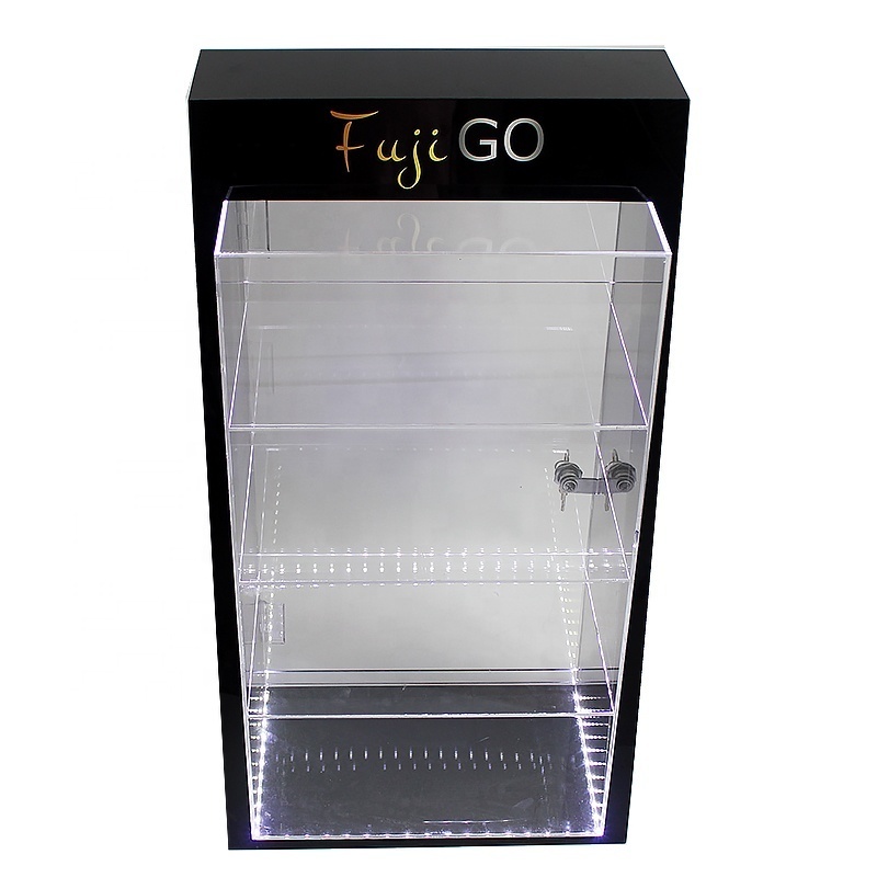 Custom vipe smoke Display Cigarette Display Stand Counter top Smoking Cosmetic Perfume Shop LED lighting   Acrylic Display