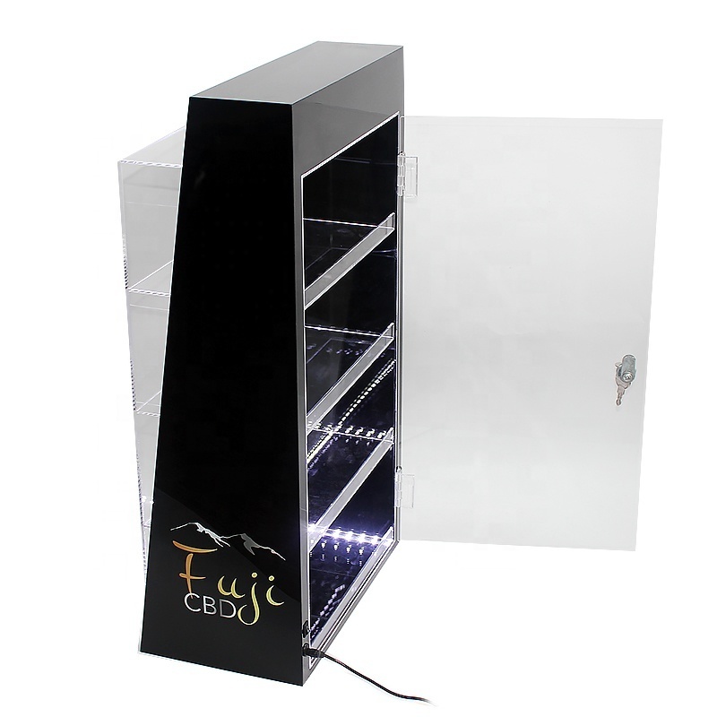 Custom vipe smoke Display Cigarette Display Stand Counter top Smoking Cosmetic Perfume Shop LED lighting   Acrylic Display