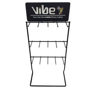 Mobile phone shell accessories hooks jewelry rack clothing store socks stand holder supermarket snack display   floor shelf