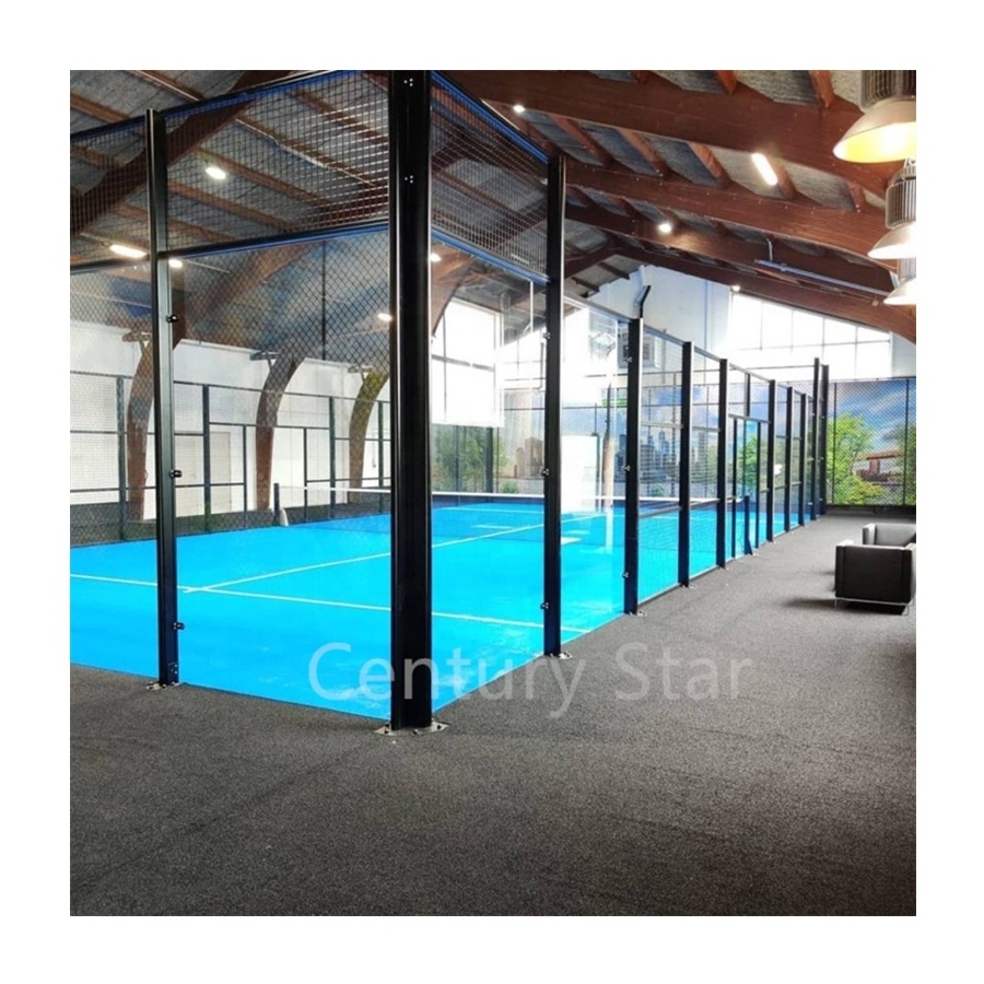 Panorama/Classic Padel Tennis Court portable padel court With Other Accessories