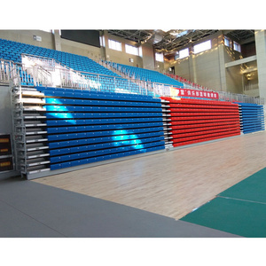 Outdoor  Indoor portable telescopic Bleachers Stadium Seating Movable steel Material Grandstand gym Fixed telescopic bleachers