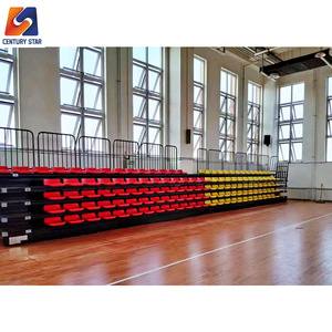 Retractable HDPE gym bleachers stadium seat