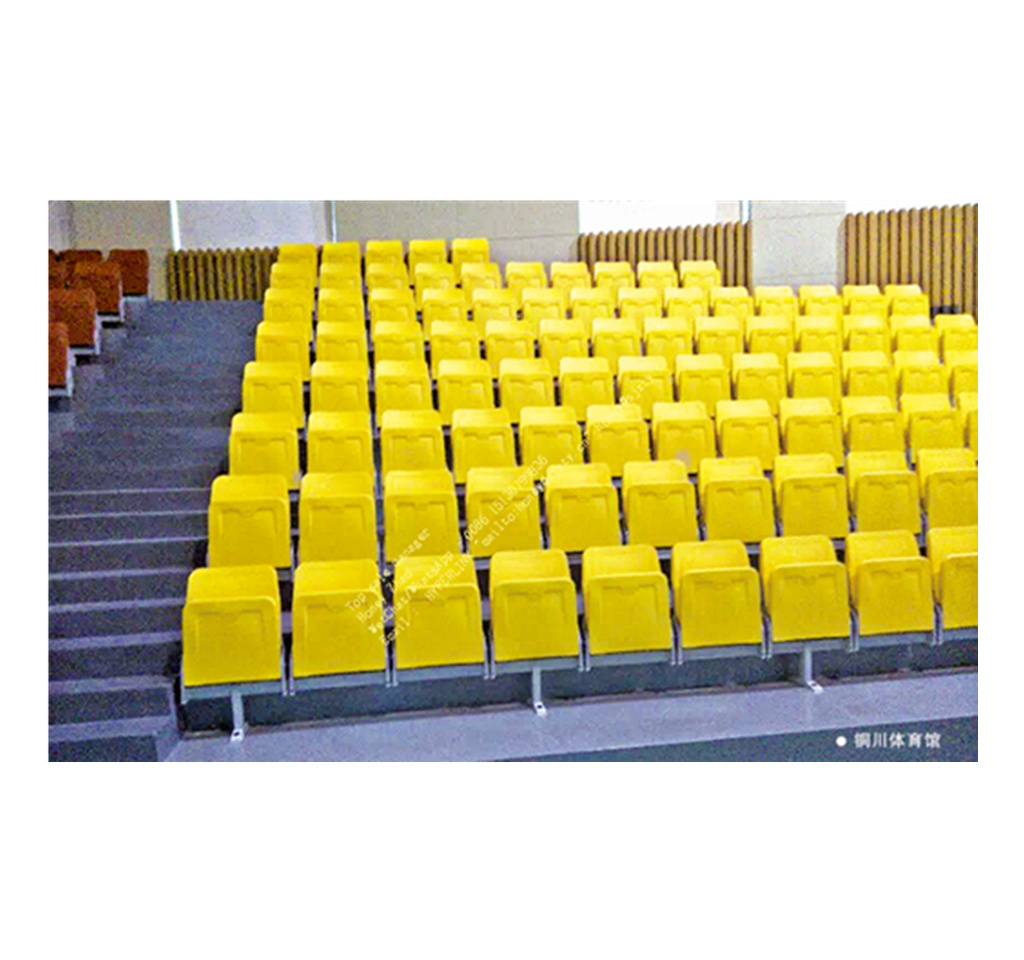 Retractable HDPE gym bleachers stadium seat