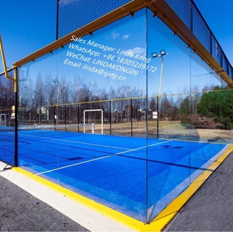 China Factory  Super panoramic Padel Tennis Court for indoor or outdoor Full  Panoramic Paddle tennis sport