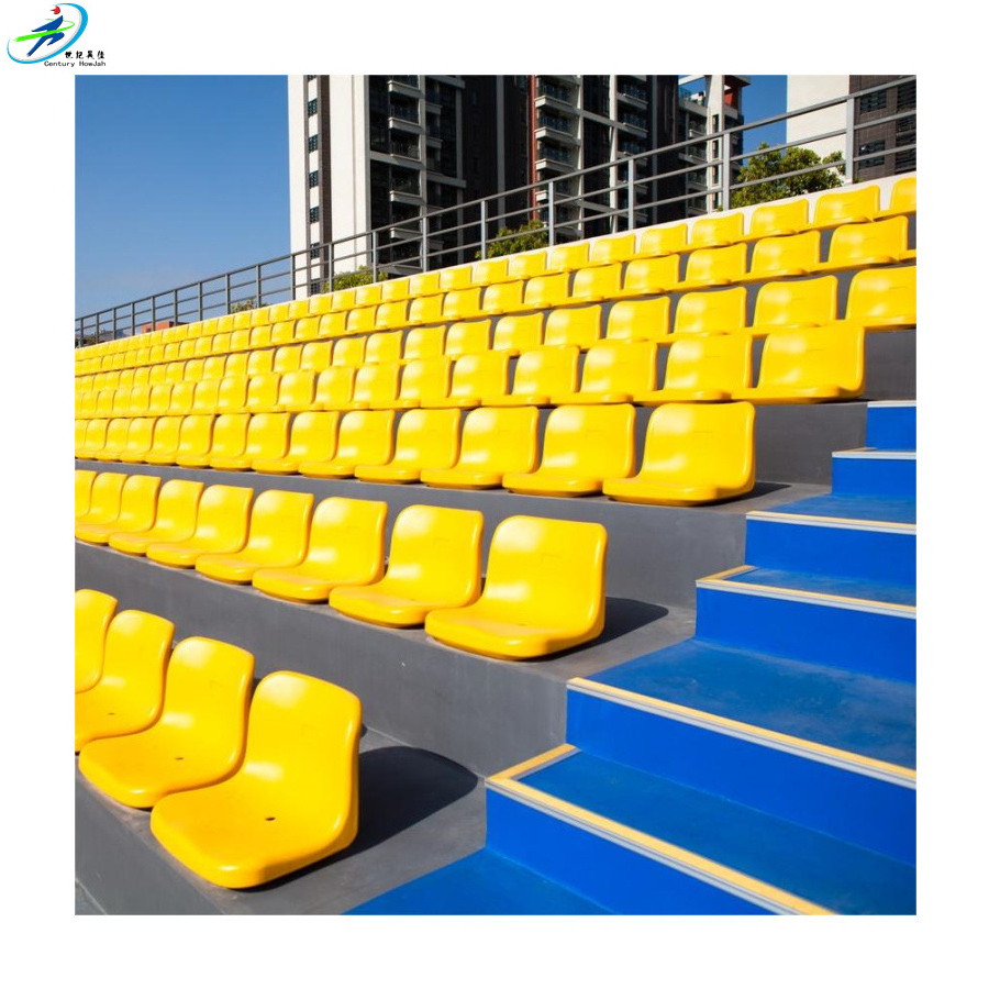 Retractable Bleacher Chairs Movable Portable Stadium Seats Metal Folding Tribune Seating