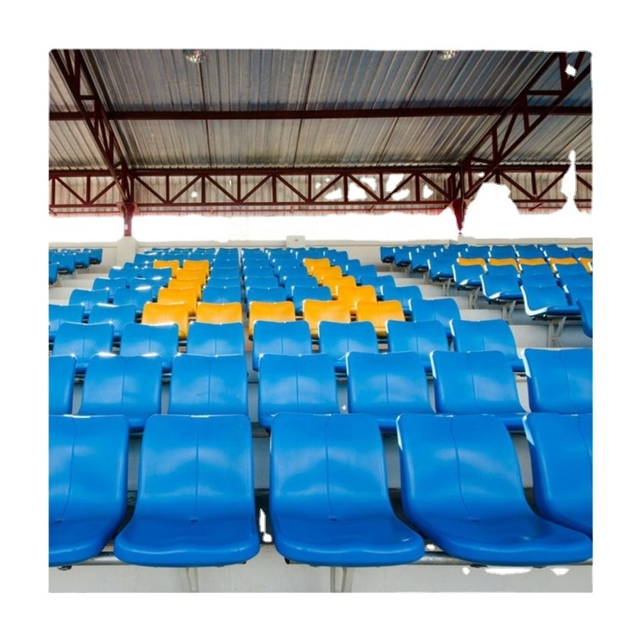 Retractable Bleacher Chairs Movable Portable Stadium Seats Metal Folding Tribune Seating