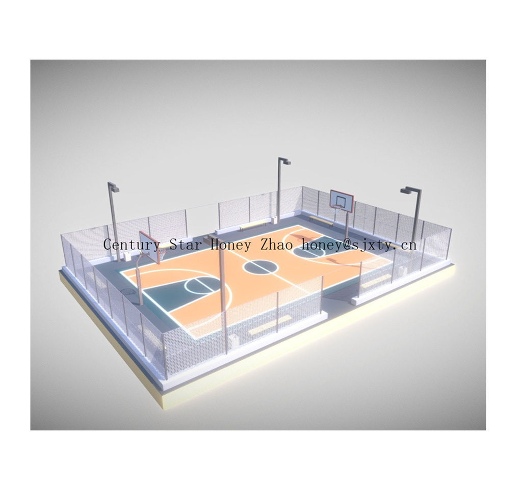 Movable FIBA Professional Basketball Court Interlocking Floor Tiles Outdoor Sport Flooring