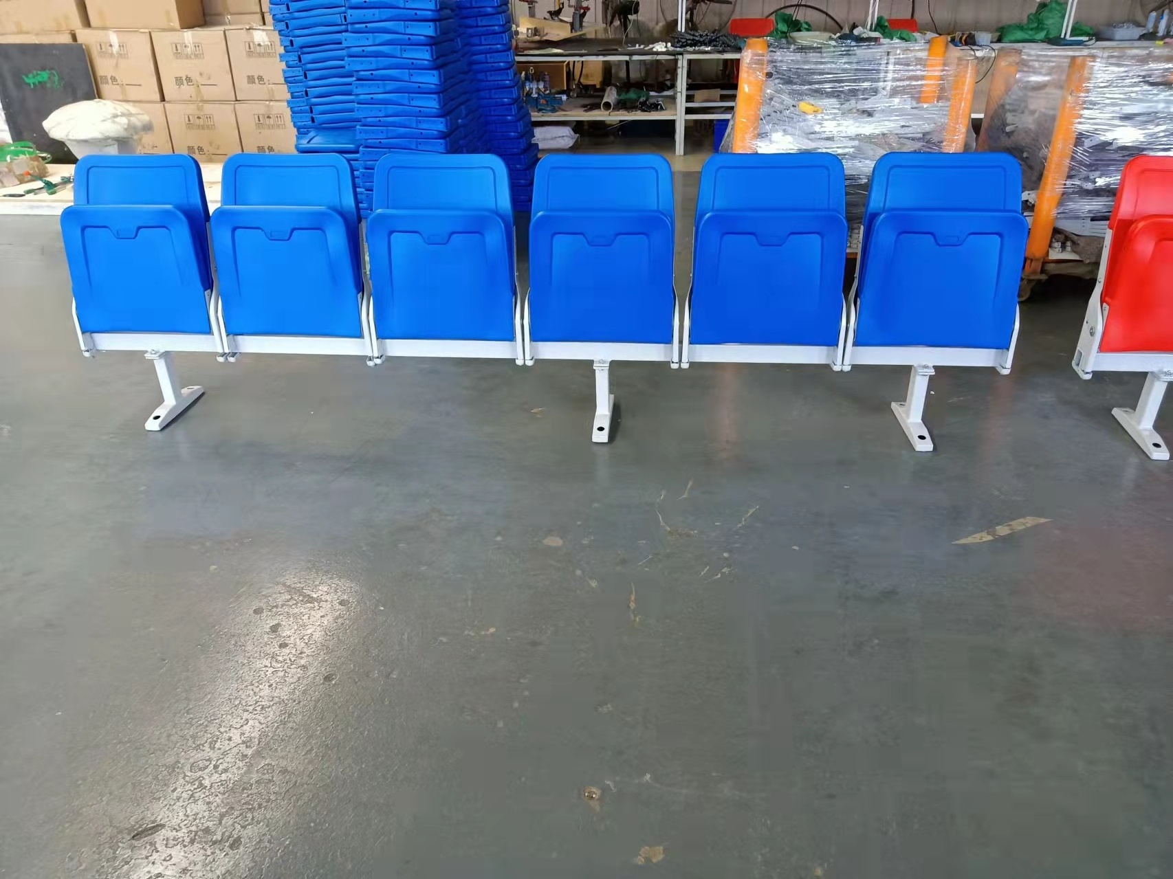 Telescopic Seating System Stadium Chairs  Foldable Stadium Seats