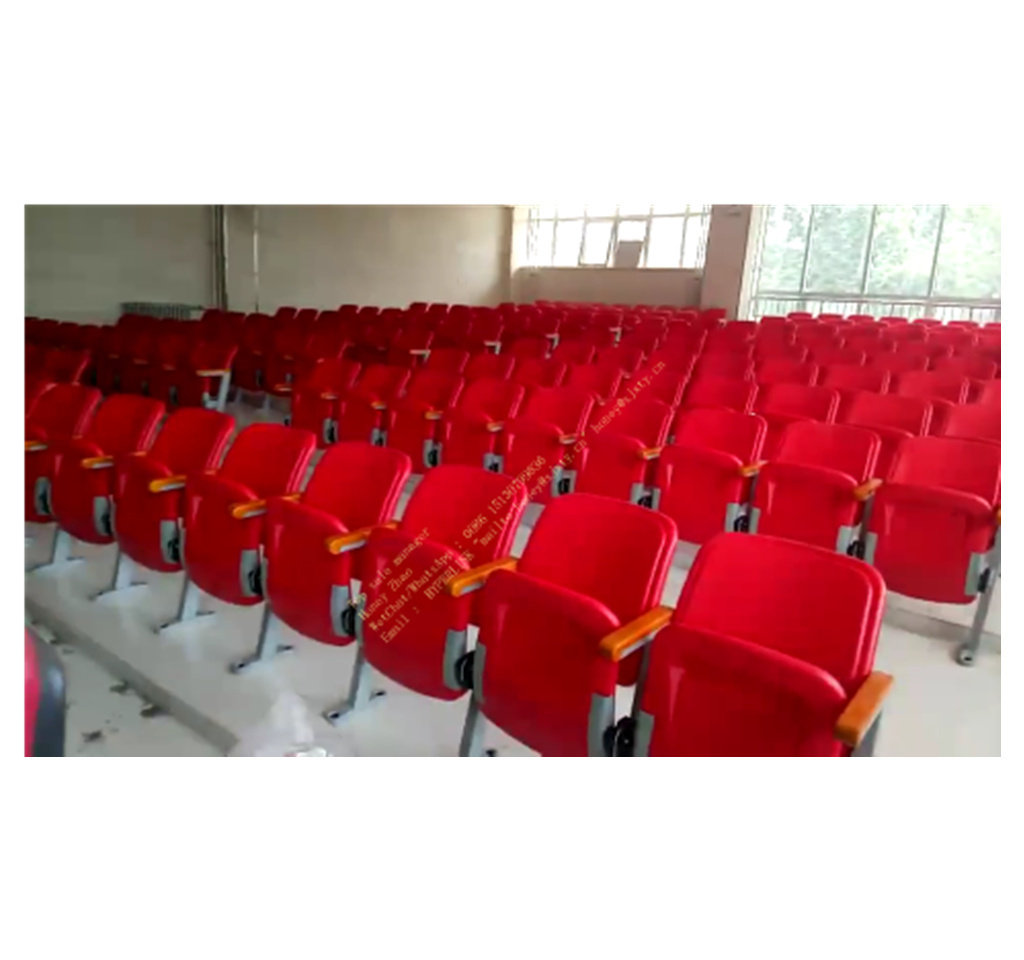 Retractable HDPE gym bleachers stadium seat