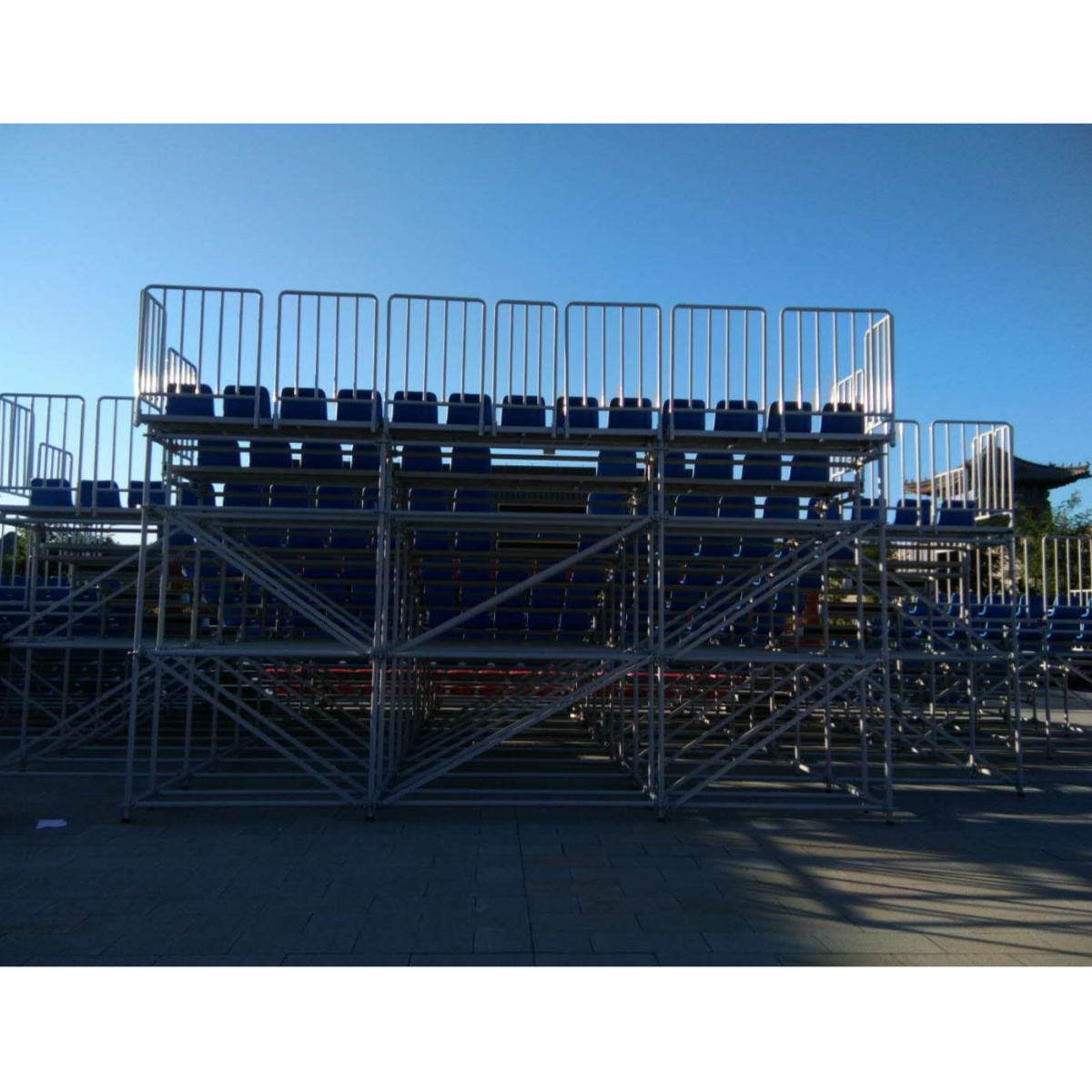 Portable Aluminium Bleacher Outdoor Sports Bleachers Retractable Grandstand