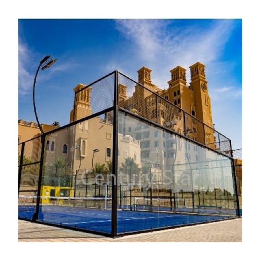 Panorama/Classic Padel Tennis Court portable padel court With Other Accessories