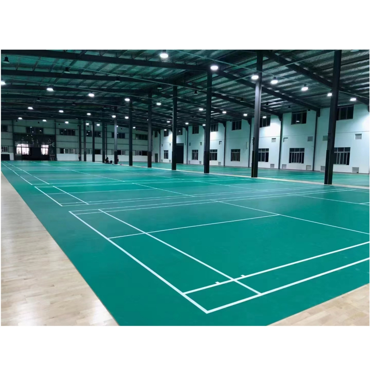 Indoor and Outdoor Badminton Court Wooden Flooring Badminton Court Rubber Floor Mat