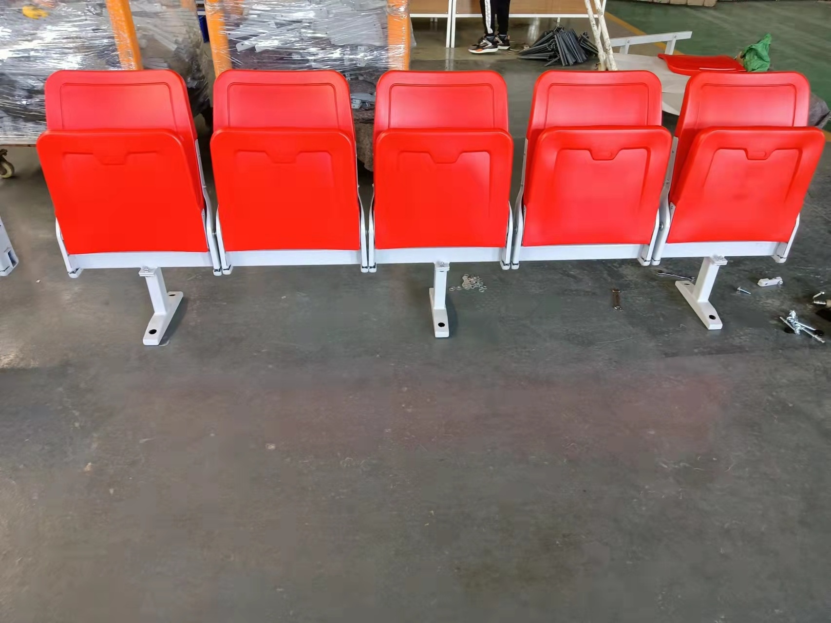 Telescopic Seating System Stadium Chairs  Foldable Stadium Seats