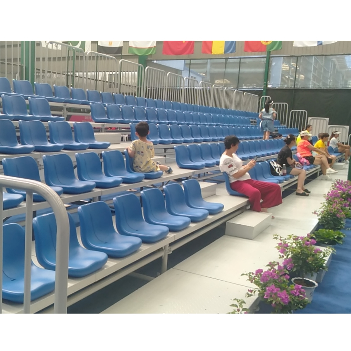 Custom Stadium Seat Cushion Retractable Outdoor Grandstand Seating Portable Grandstand for Sale