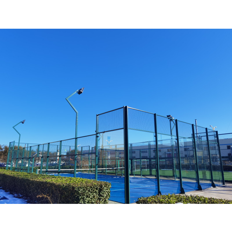 2022 Customized Court Panoramic Single Padel Tennis Court Outdoor 6X20M Padel Court Cover For Sale