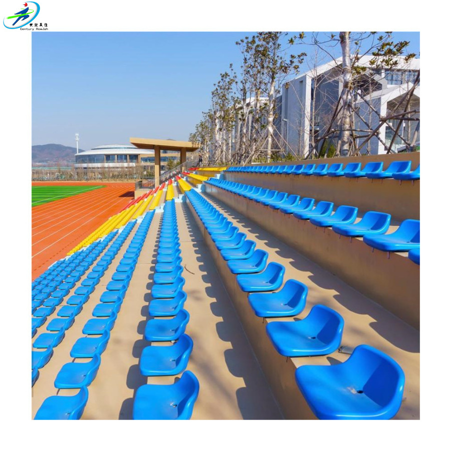 Retractable Bleacher Chairs Movable Portable Stadium Seats Metal Folding Tribune Seating